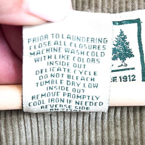 LL Bean Hunting Dog Corduroy Womens Chore Coat Barn Jacket Size MP Embroidered - Picture 13 of 15